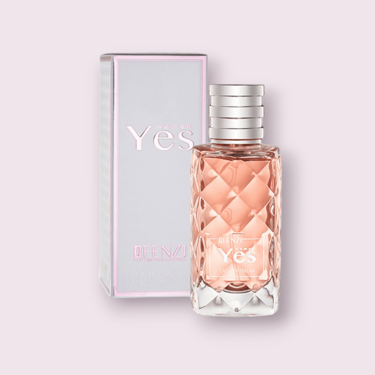 Frasco y estuche de nuestra inspiración Joy mujer. Perfume de alta calidad de Maral Perfumes con un aroma luminoso, suave y de excelente fijación en piel.