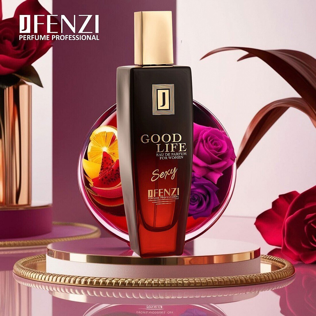 Perfume de mujer inspiración Very Good Girl de Carolina Herrera por Maral Perfumes. Una fragancia floral frutal con notas de grosella roja, lichi y rosa. 