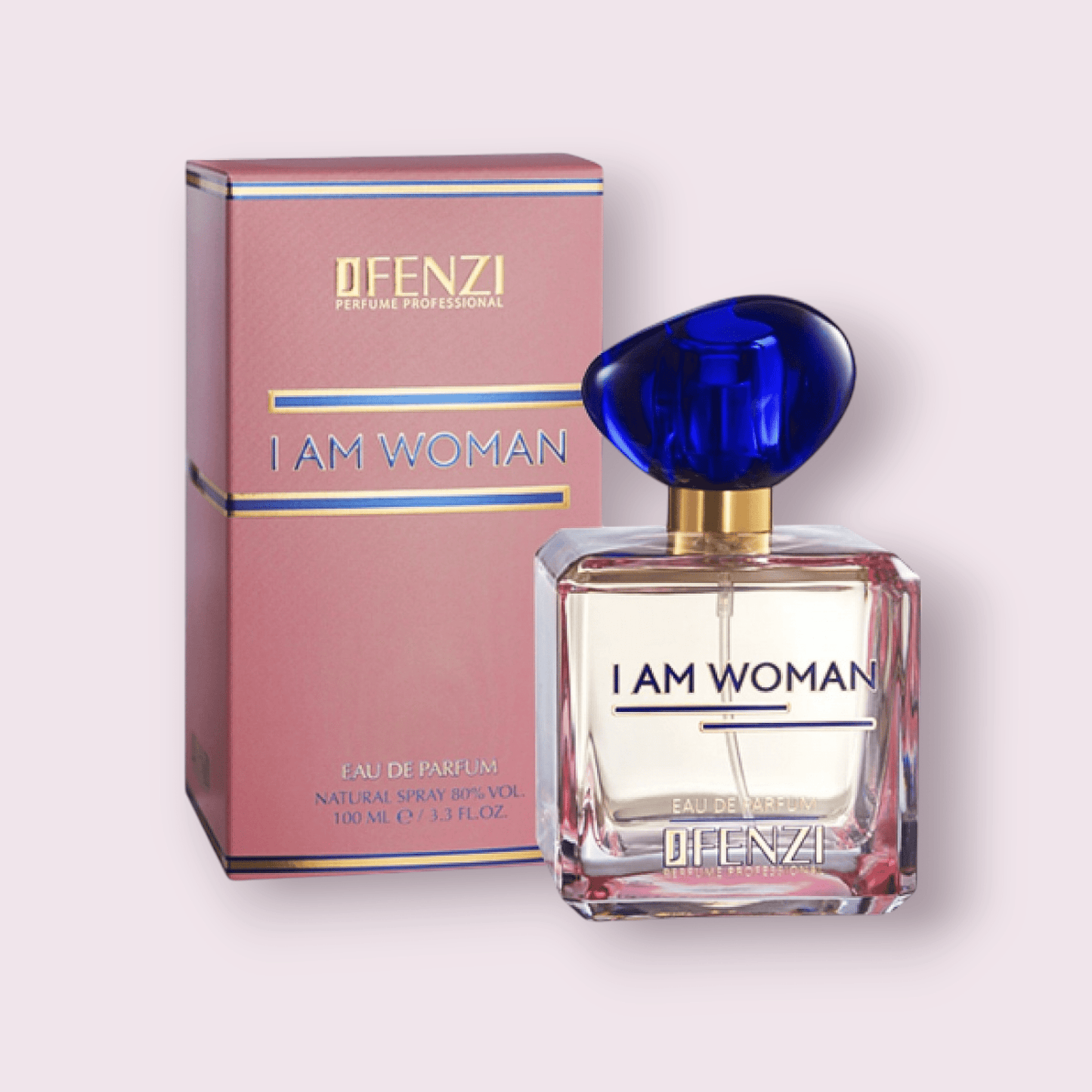 Presentación del perfume Maral inspirado en My Way. Frasco de cristal elegante y caja protectora, ideal para un regalo sofisticado y moderno