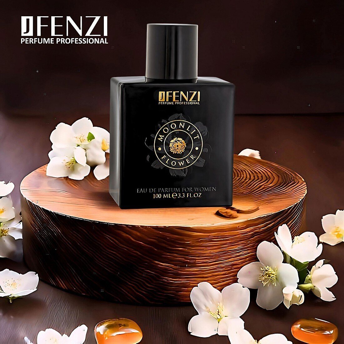 Perfume de mujer inspiración Jasmin Noir de Bvlgari por Maral Perfumes. Una fragancia floral amaderada con notas de jazmín, almendra y maderas preciosas. 