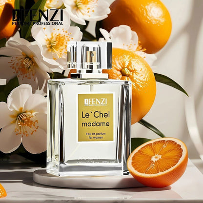 Perfume de mujer inspiración Coco Mademoiselle de Chanel por Maral Perfumes. Una fragancia floral ámbar con notas de naranja, rosa y pachulí vibrante.