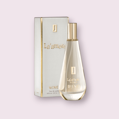 Presentación del perfume Maral inspirado en J'adore. Frasco sofisticado y caja de alta calidad, el regalo de lujo ideal para cualquier ocasión. 