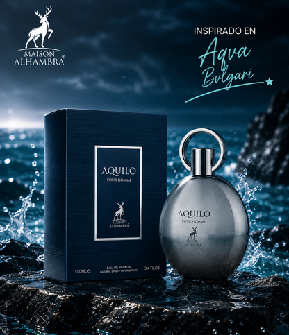 Perfume Aquilo Maison Alhambra 100ml ,la mejor inspiración de Aqva de Bvulgari