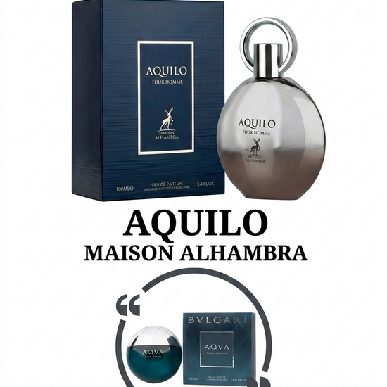 Perfume Aquilo Maison Alhambra 100ml ,la mejor inspiración de Aqva de Bvulgari